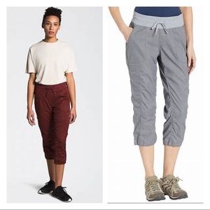 TWO PAIRS The North Face Aphrodite 2.0 Capris lightweight sweat wicking UPF 50